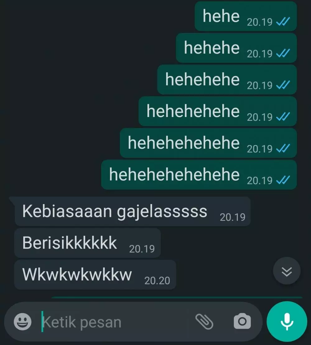 Chat kehabisan bahan obrolan © berbagai sumber