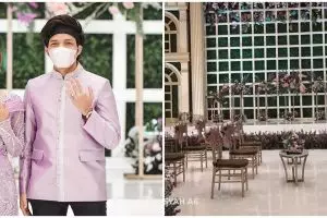 10 Potret dekorasi lamaran Atta dan Aurel, indahnya bak taman bunga