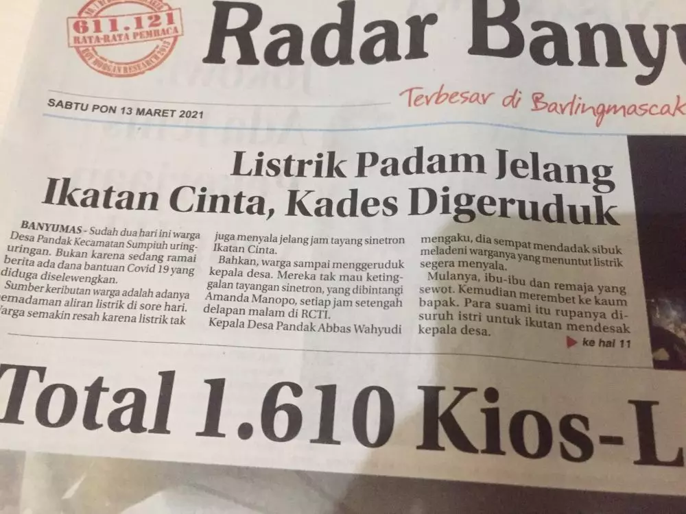 Penggemar Ikatan Cinta protes ke Kades © Istimewa