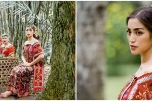 10 Pemotretan Jessica Iskandar pakai baju adat Bali, auranya terpancar