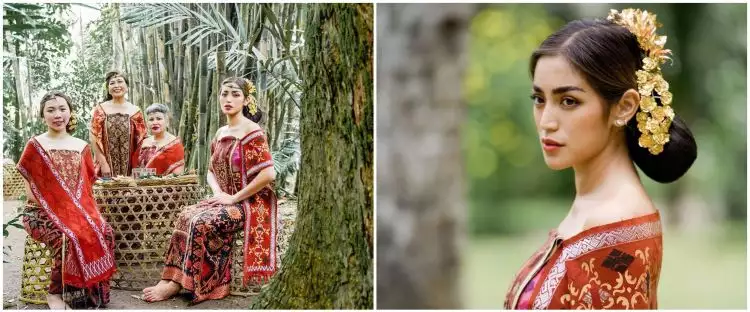 10 Pemotretan Jessica Iskandar pakai baju adat Bali, auranya terpancar