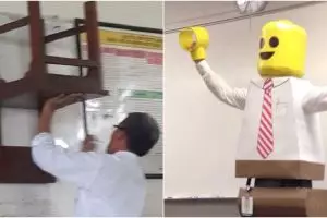 10 Tingkah absurd guru di kelas ini bikin murid senyum tipis