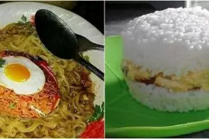10 Potret tampilan makanan yang maksa banget ini bikin tepuk jidat