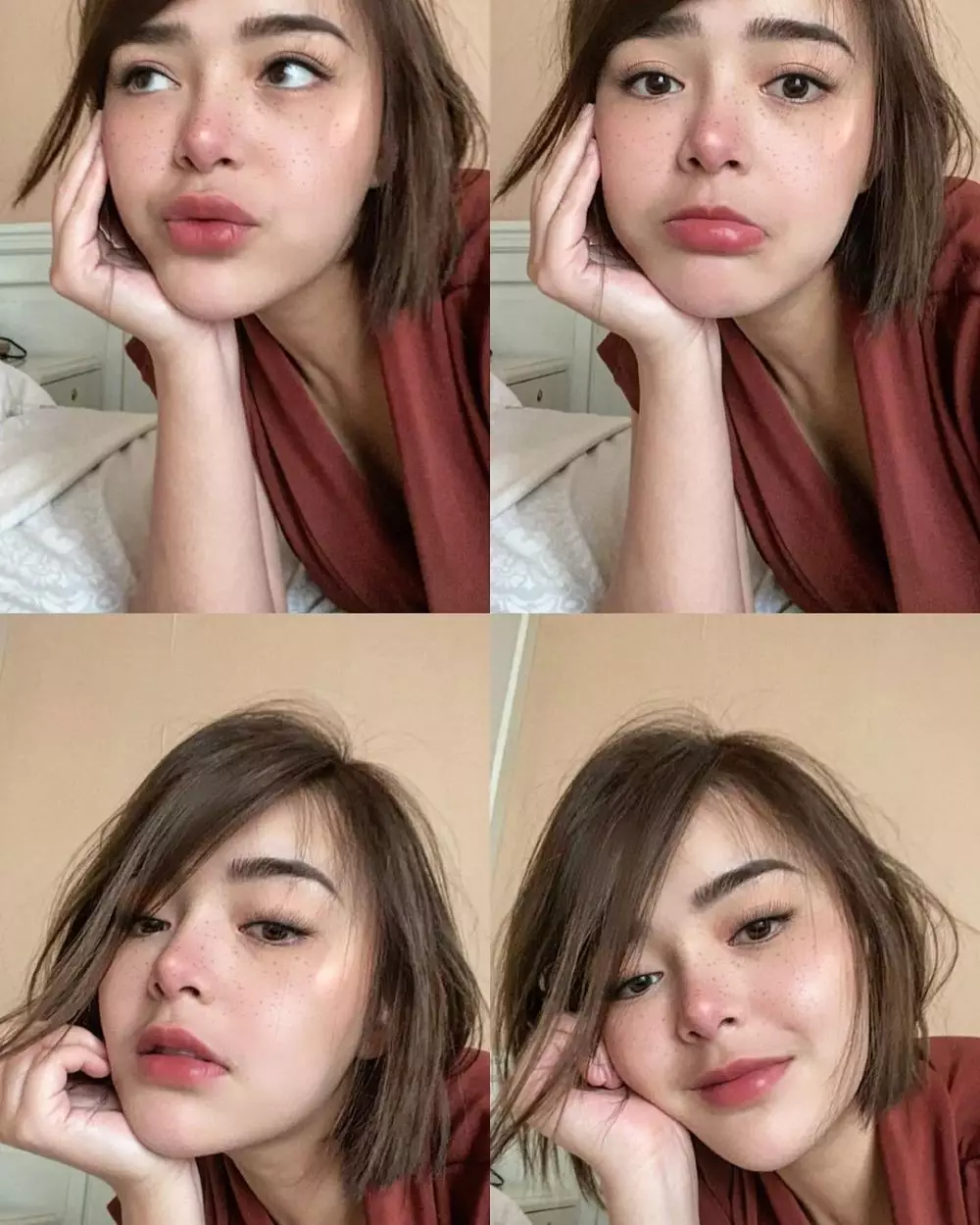 Foto selfie Amanda Manopo bangun tidur © 2021 brilio.net