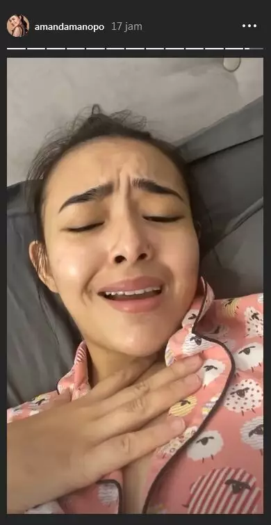 Foto selfie Amanda Manopo bangun tidur © 2021 brilio.net
