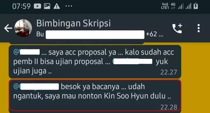 Balasan chat bimbingan skripsi © berbagai sumber