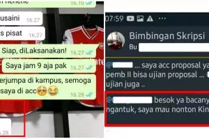 12 Balasan chat lucu bimbingan skripsi dari dosen, bikin tepuk jidat