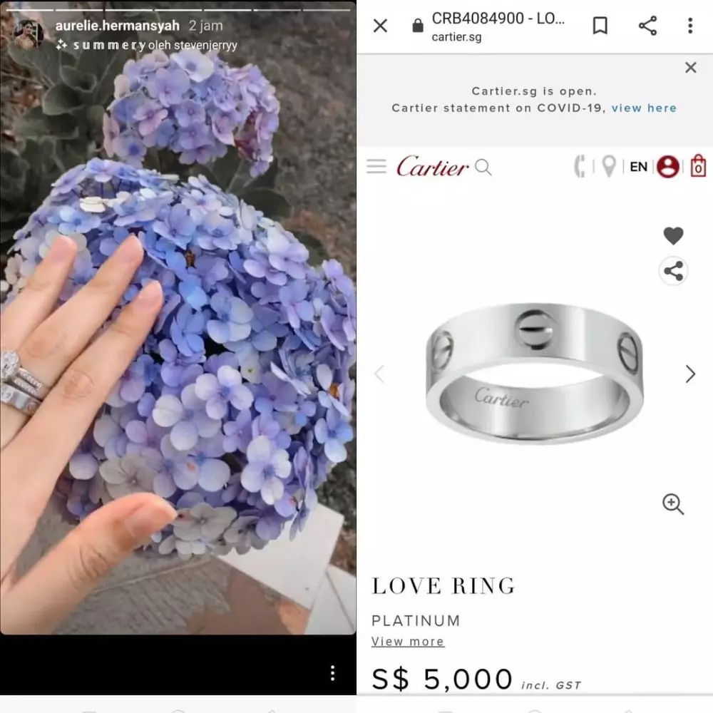 cincin Aurel Hermansyah © 2021 brilio.net