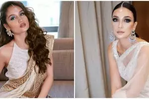 8 Penampilan Luna Maya dan Cinta Laura pakai baju India, jadi sorotan