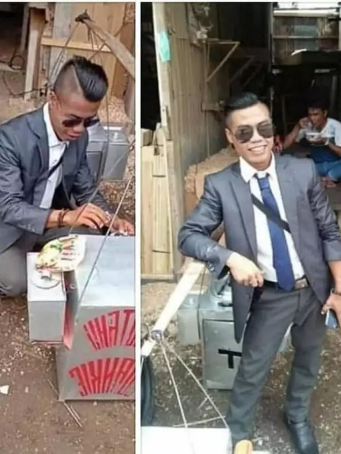 pedagang gunakan kostum nyentrik Berbagai sumber