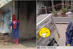 25 Kelakuan absurd pedagang kenakan kostum nyentrik, curi perhatian