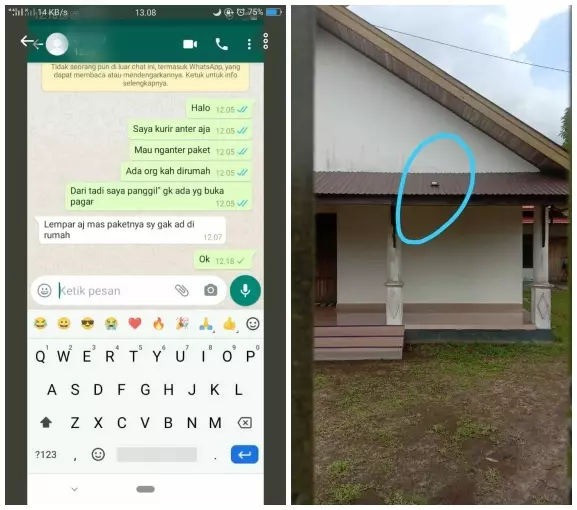 Momen terima paket © berbagai sumber