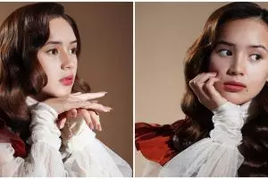 7 Gaya pemotretan Beby Tsabina bak noni Belanda, menawan