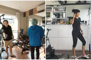 Potret ruang olahraga di rumah 8 seleb, milik Gisel bernuansa pink