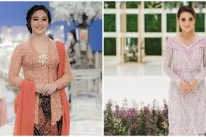 Beda gaya 10 seleb kenakan kebaya saat lamaran, bikin terpesona