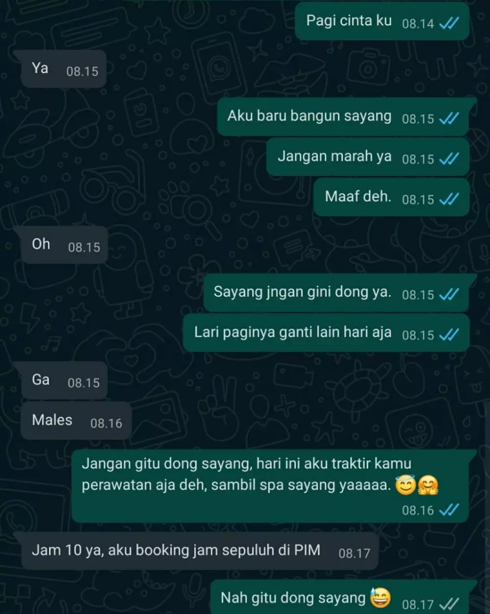 chat pacar lagi ngambek Instagram