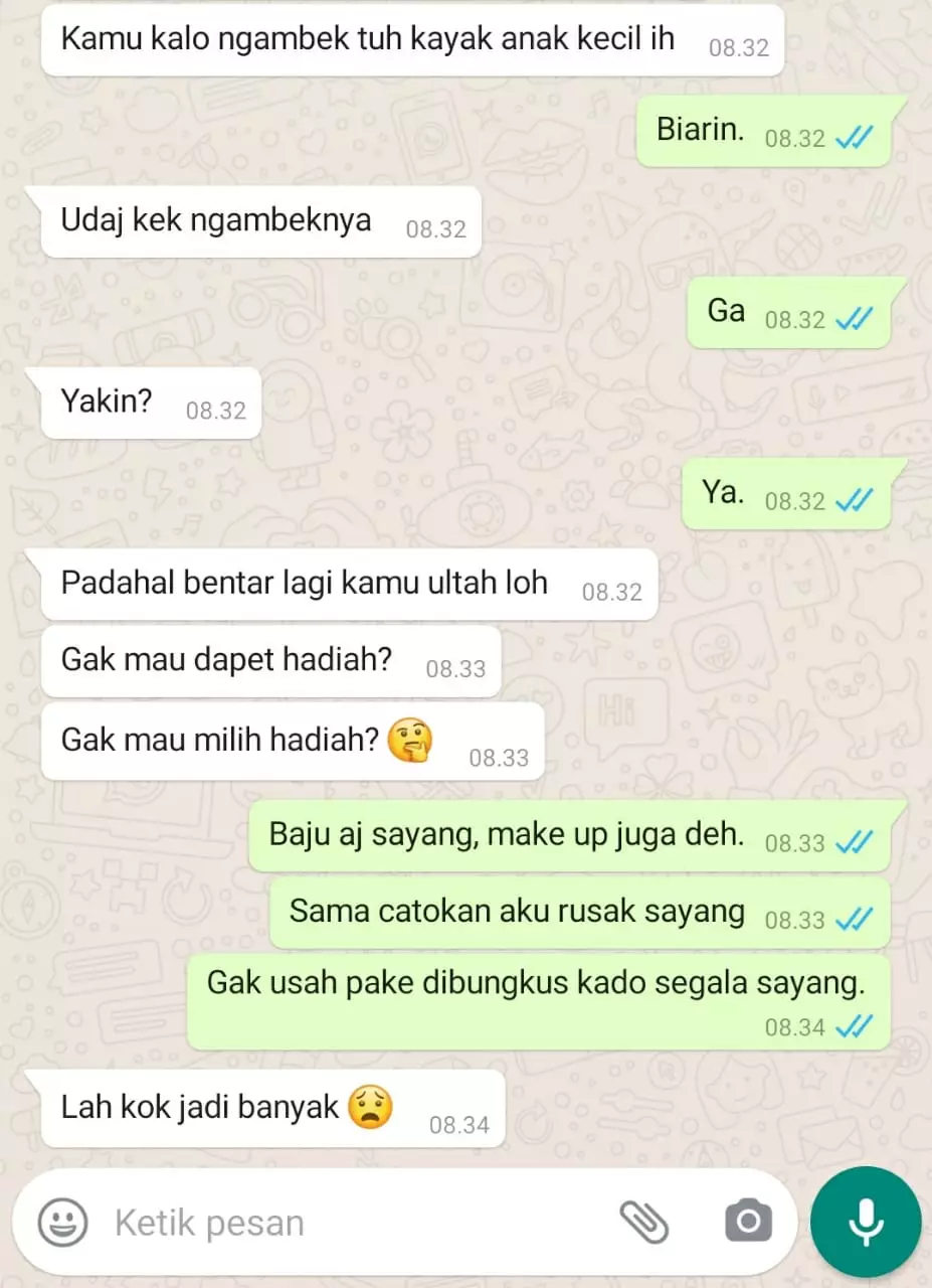 chat pacar lagi ngambek Instagram