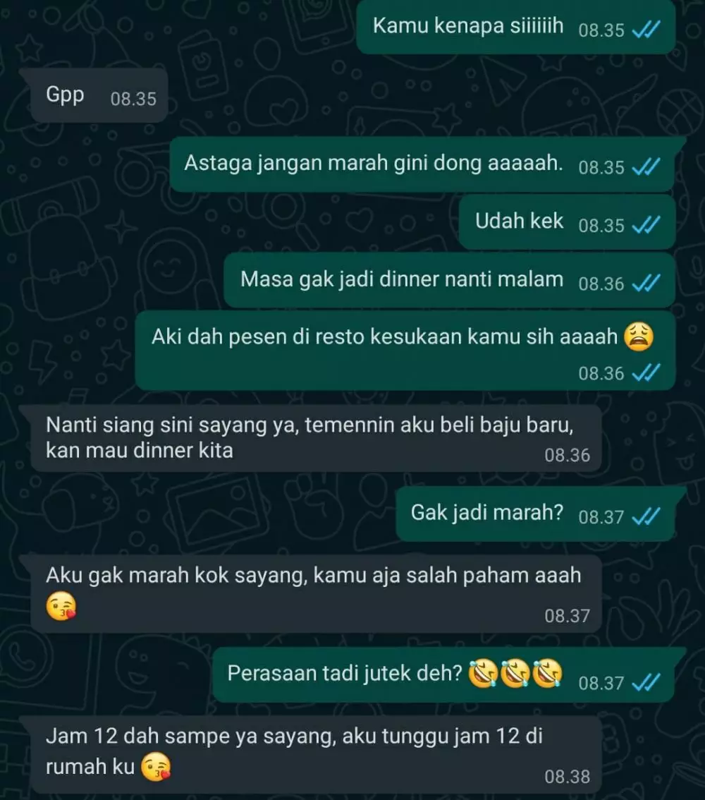 chat pacar lagi ngambek Instagram