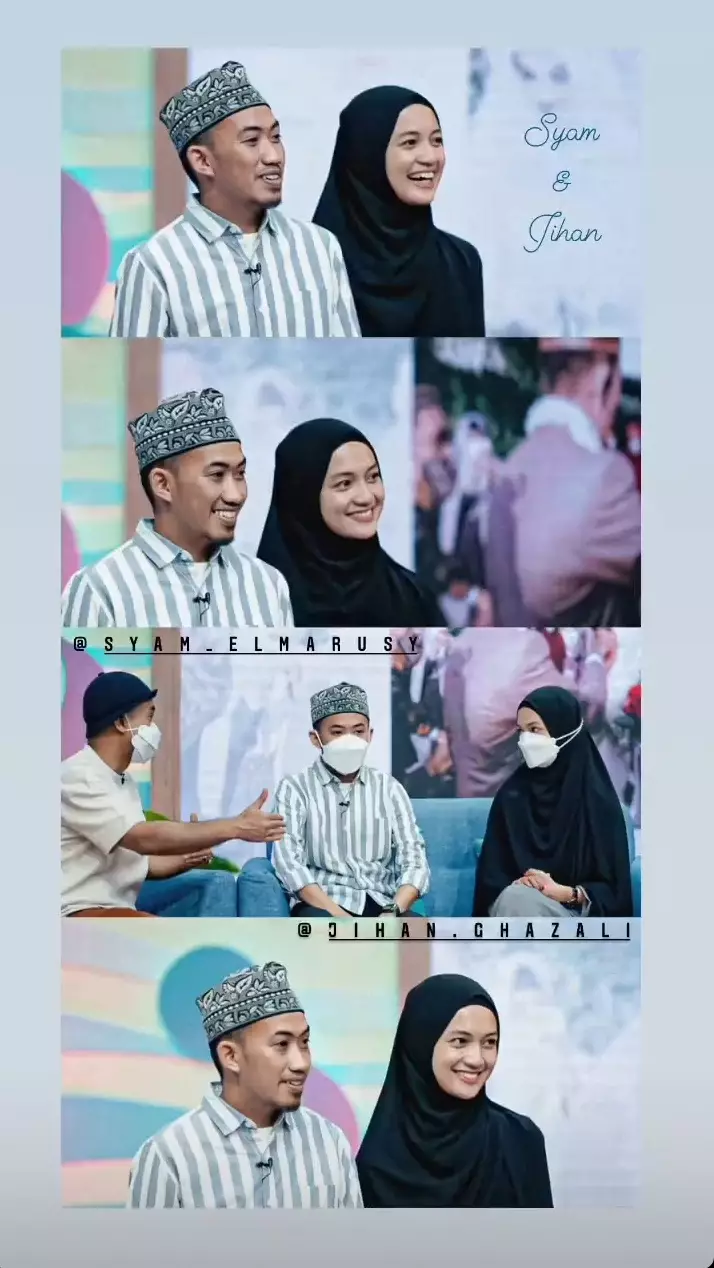 Ustaz Syam & Jihan Salsabila usai menikah © 2021 brilio.net Ustaz Syam & Jihan Salsabila usai menikah © 2021 brilio.net