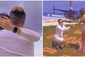 10 Momen Eva Belisima dilamar di helikopter, tak bisa tahan tangis