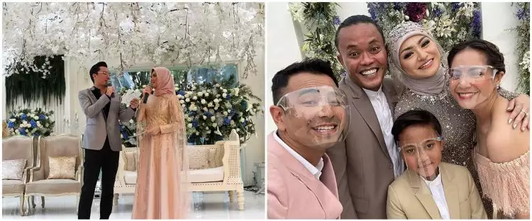 Beda gaya 7 seleb jadi MC pernikahan, Ayu Dewi tampil anggun