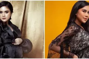 Potret maternity 10 seleb dengan gaun hitam, Audi Marissa elegan