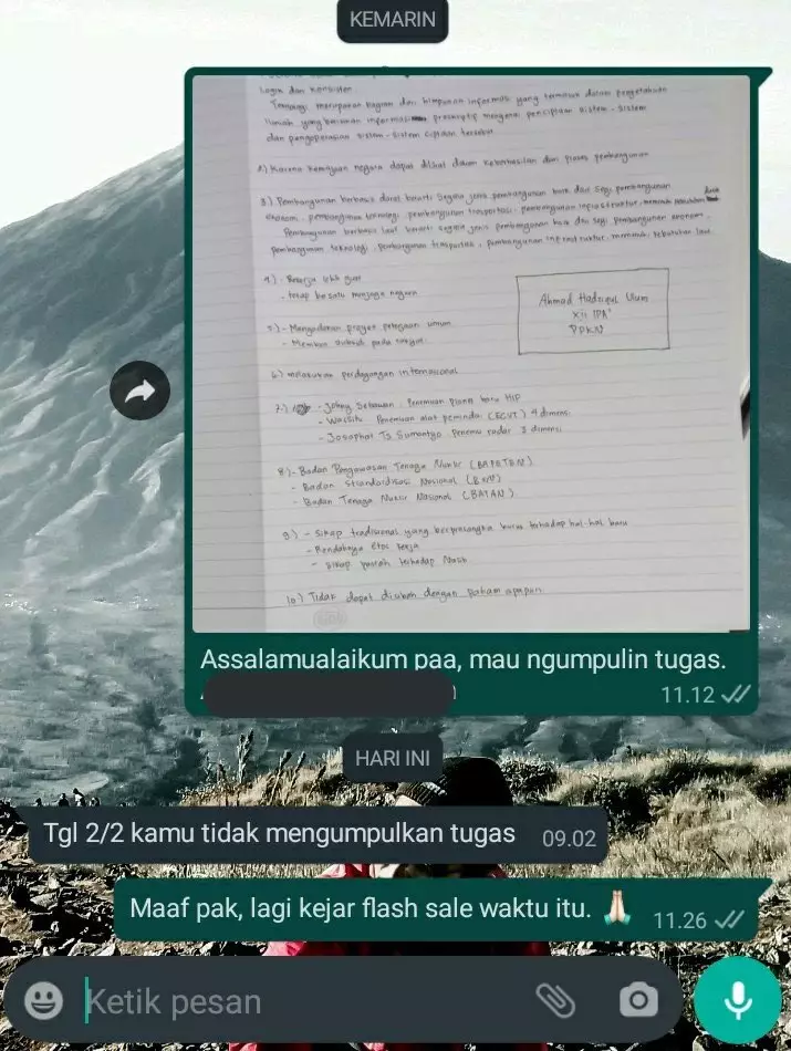 Momen lucu sekolah online © berbagai sumber