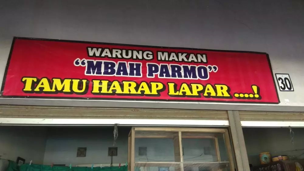 Pengumuman di warung makan © berbagai sumber