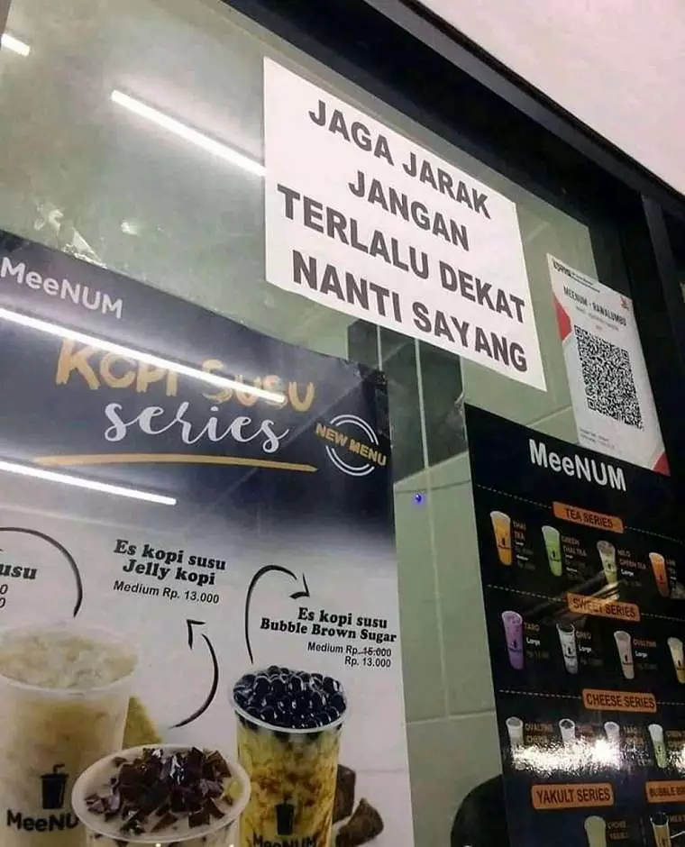 Pengumuman di warung makan © berbagai sumber