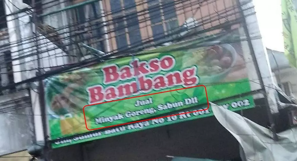 Pengumuman di warung makan © berbagai sumber