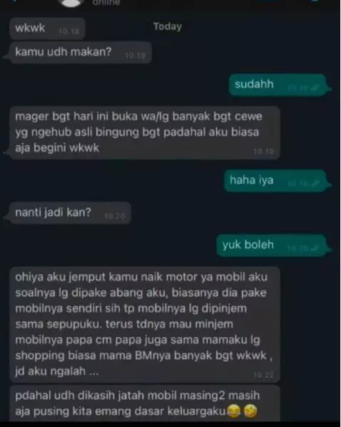 chat orang sombong secara halus Berbagai sumber