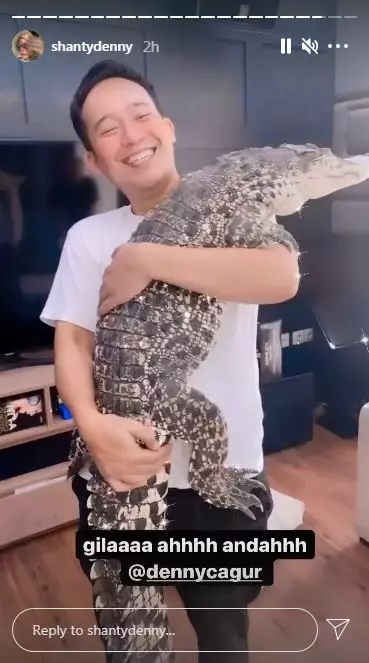 Denny Cagur pelihara buaya © Instagram Denny Cagur pelihara buaya © Instagram