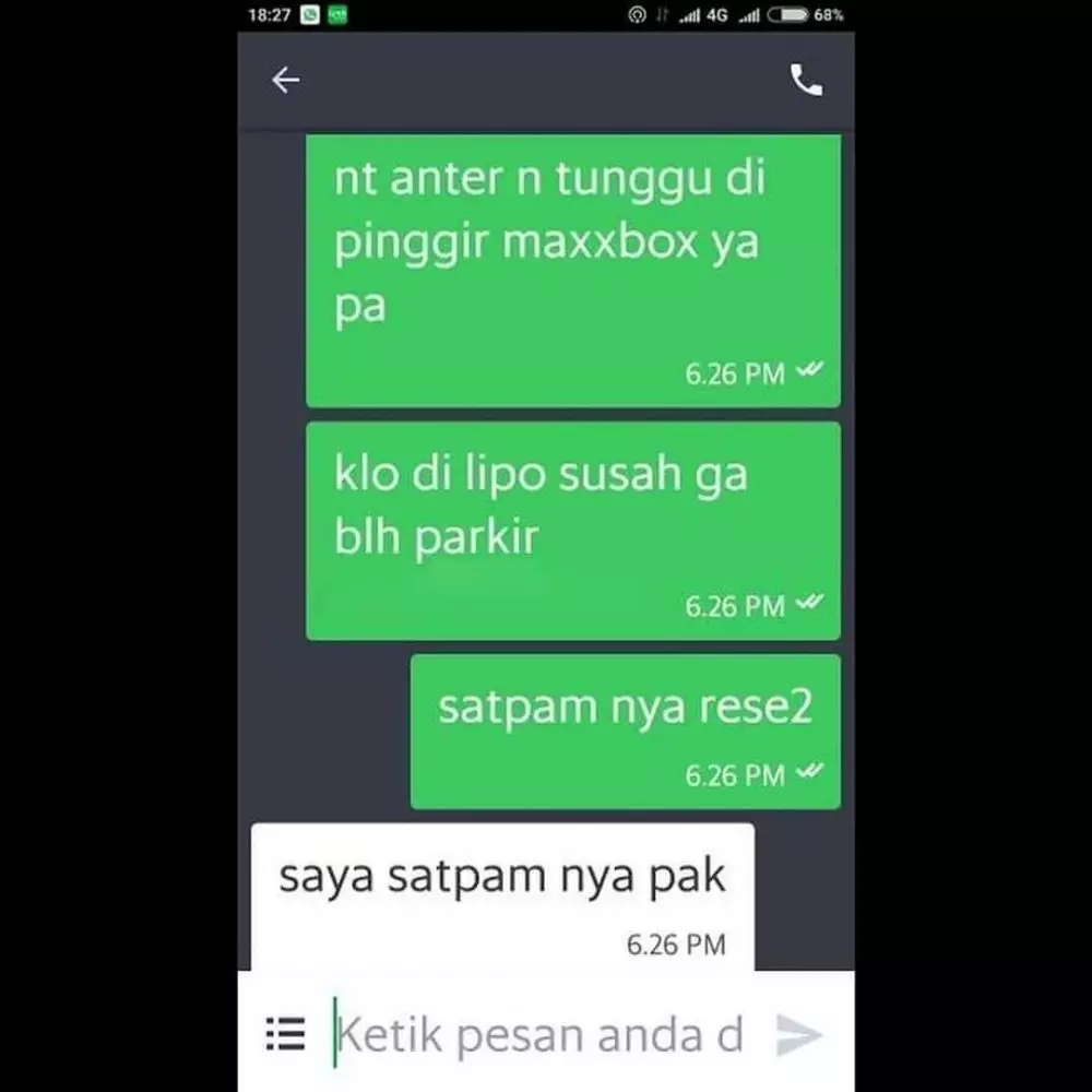 Balasan chat penumpang © berbagai sumber