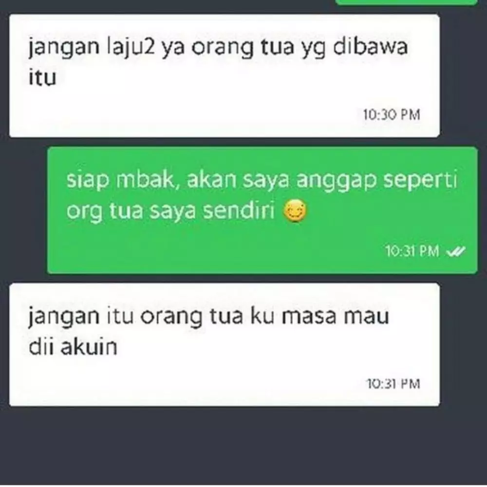Balasan chat penumpang © berbagai sumber