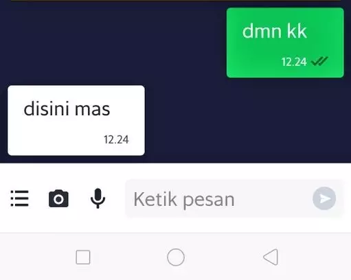 Balasan chat penumpang © berbagai sumber