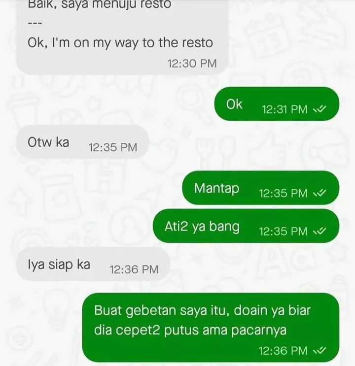 Balasan chat penumpang © berbagai sumber