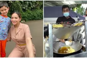 10 Momen Nagita borong 4 gerobak jajan ke rumah, alasannya bikin salut