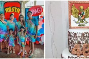 10 Potret kue ulang tahun keluarga Hermansyah, bikin sayang dimakan