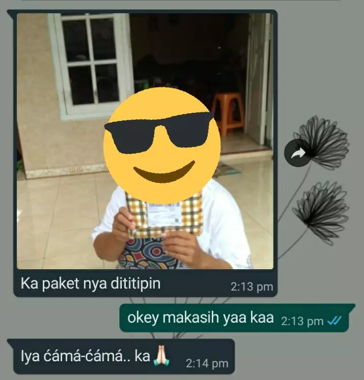Balasan chat antar paket © berbagai sumber