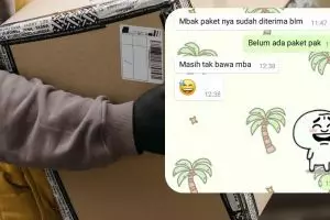 12 Balasan chat lucu mau antar paket ini endingnya bikin cekikikan