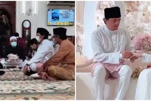 8 Momen pernikahan Engku Emran dan Noor Nabila, bernuansa serba putih