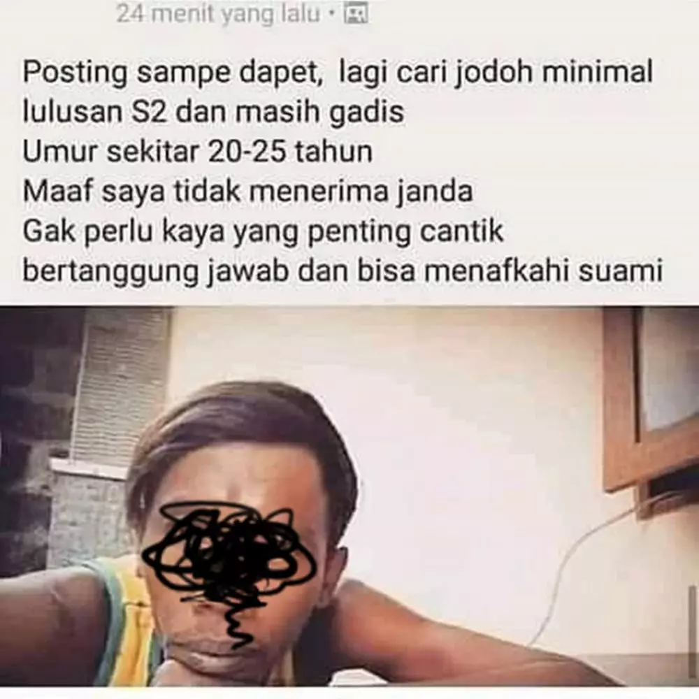 status cari jodoh fb © Berbagai Sumber