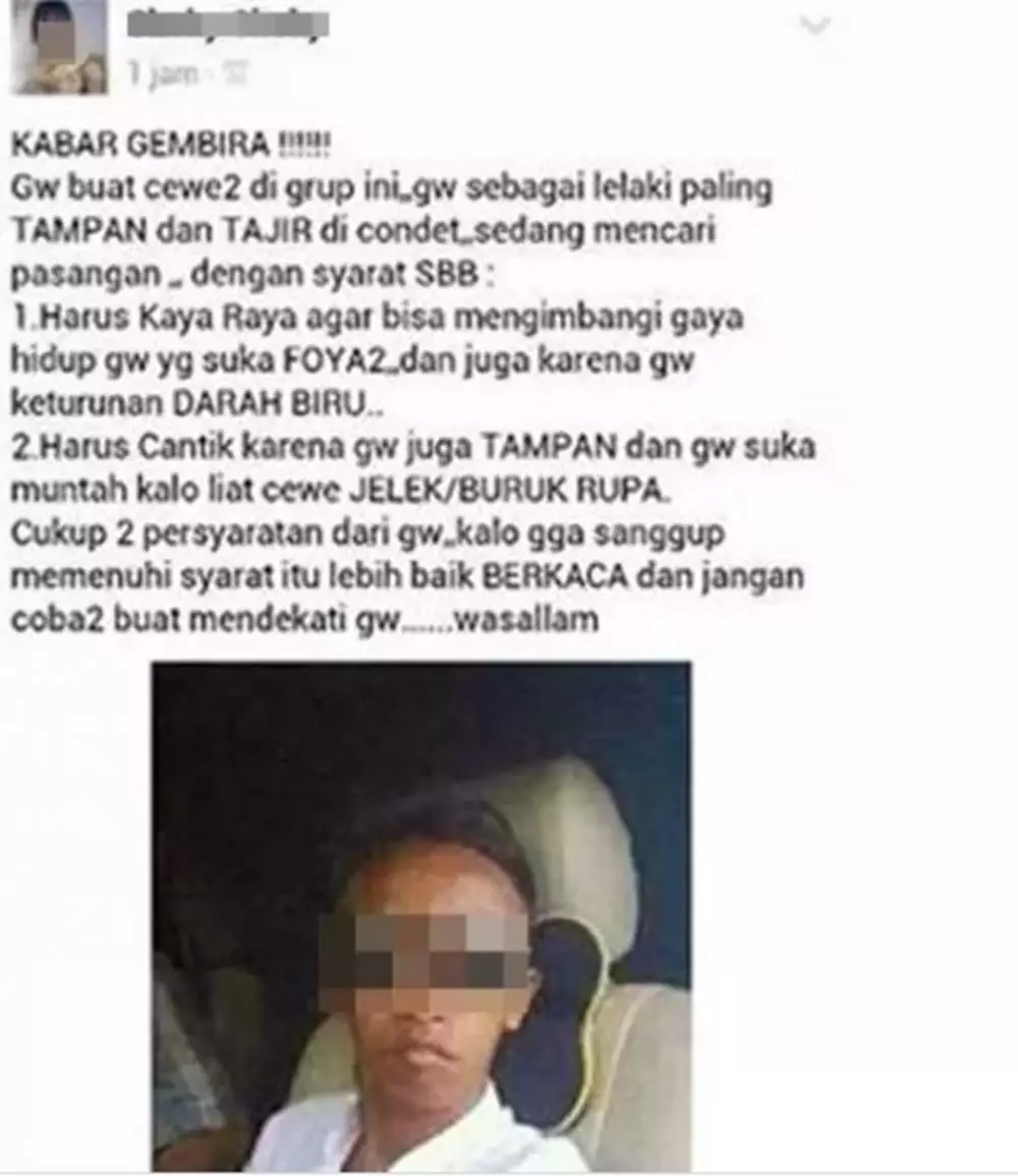 status cari jodoh fb © Berbagai Sumber