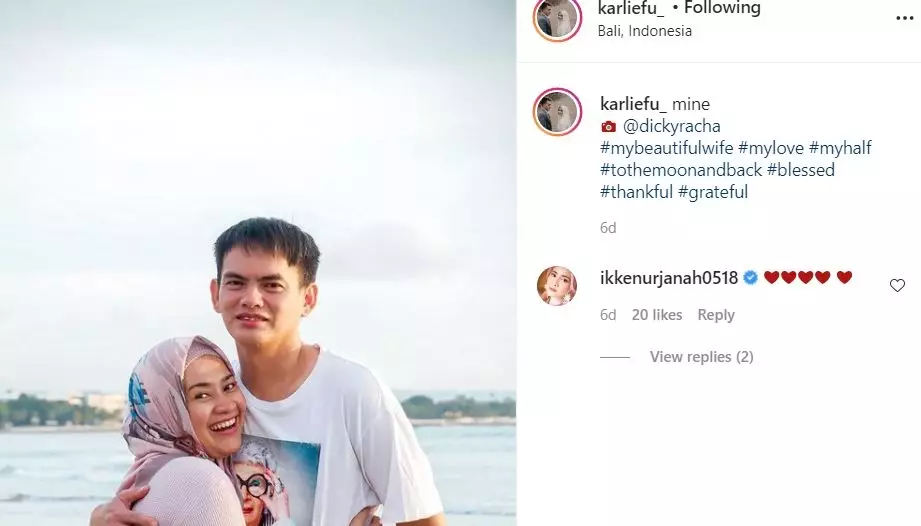 caption romantis Karlie © Instagram caption romantis Karlie © Instagram