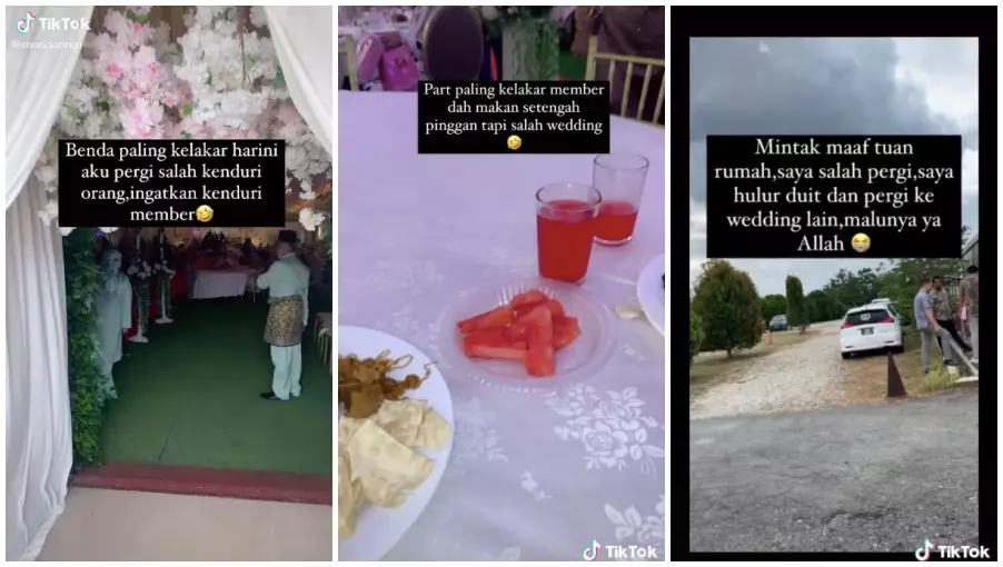 salah kondangan © TikTok