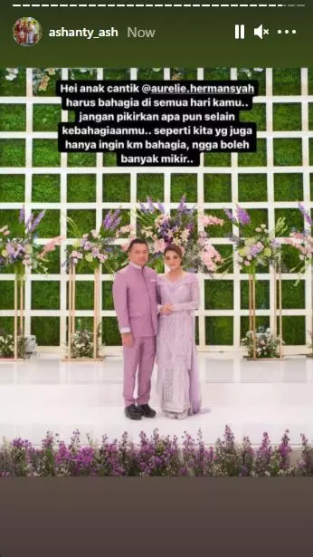 pesan ashanty untuk aurel hermansyah © Instagram