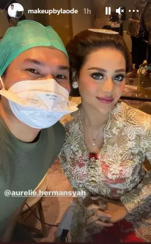 Momen siraman Aurel Hermansyah © berbagai sumber