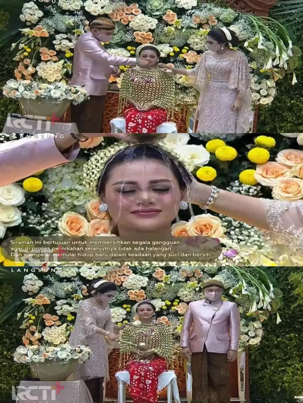 Momen siraman Aurel Hermansyah © berbagai sumber