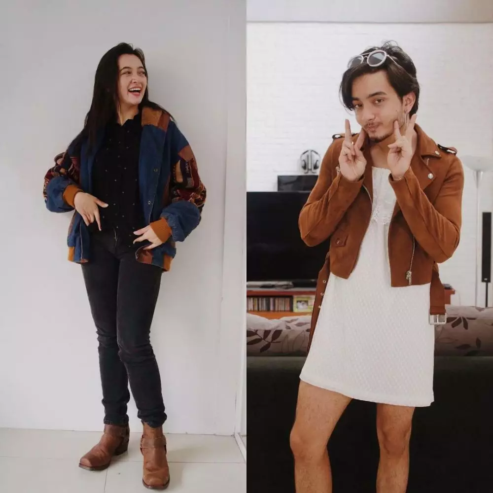 Bryan dan Megan Domani style swap © Instagram & YouTube