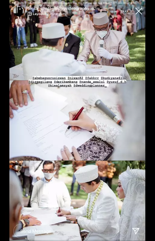 pernikahan Ikbal Fauzi 'Ikatan Cinta' © 2021 brilio.net